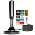 HIDB TV Antenna for Smart TV Indoor, Strong Magnetic Base Indoor TV Antenna for Easy Installation