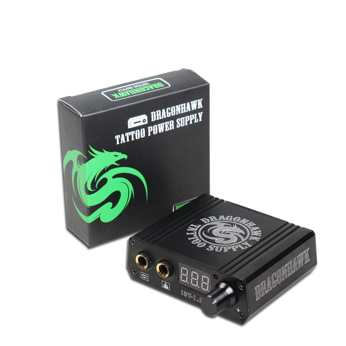 Dragonhawk Complete Tattoo Kit 2 Coil Machines Power Supply