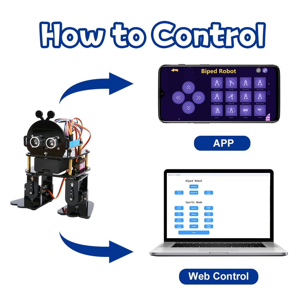 ACEBOTT STEM Robotics Science Kits for Adults, Spider&Spider&Arm Robot Building Kit, App Remote Control, Teens DIY Robotics Building Toy for 12 + Year Old Boys, Girls, Teens, Adults Unique Gifts