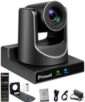 Prisual PTZ Camera 30X Optical Zoom NDI HX3 HDMI USB3.0 LAN PoE AI Tracking Church Camera