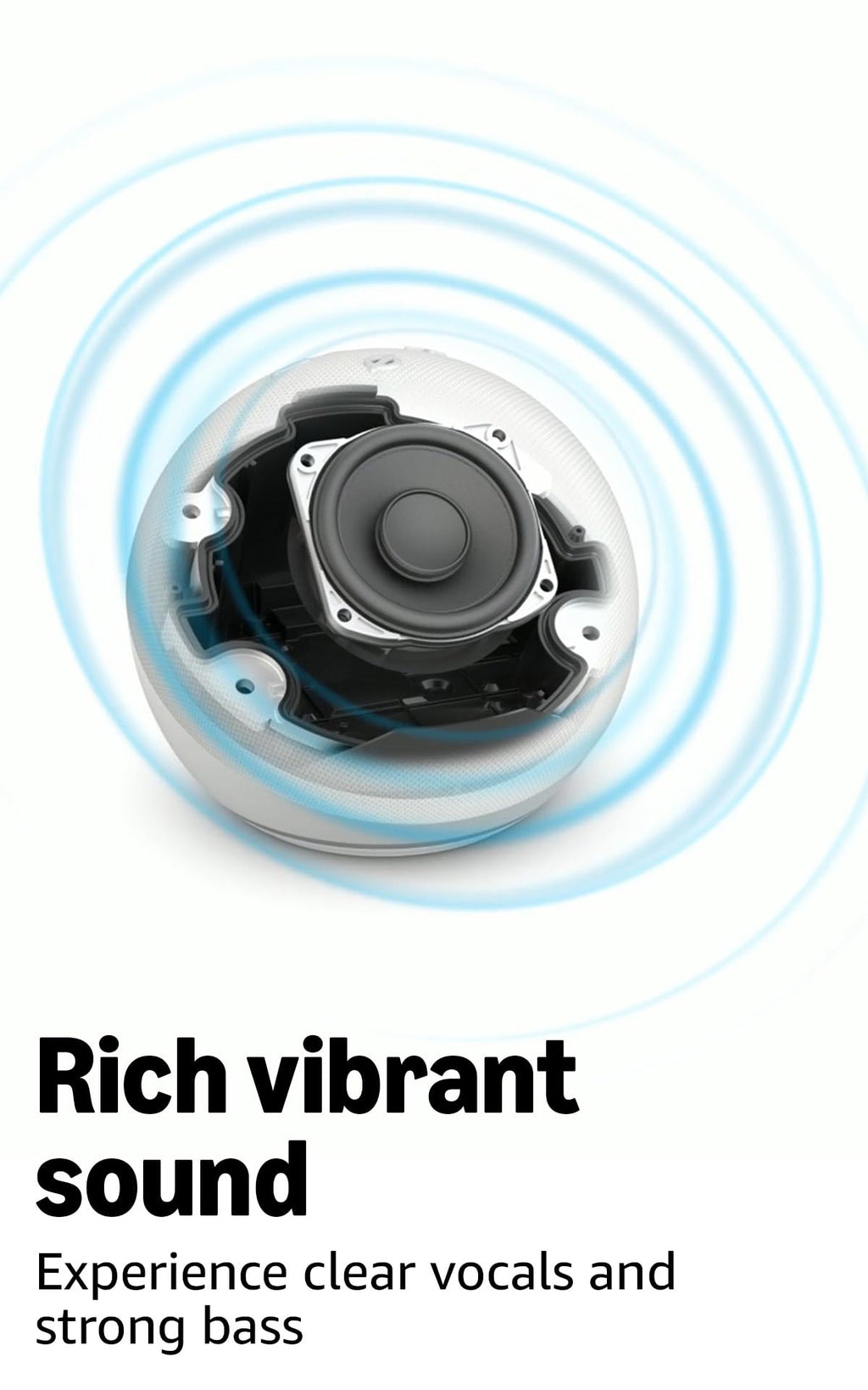 Amazon Echo Dot (newest model) - Vibrant sounding speaker, Designed for Alexa+, Great for bedrooms, dining rooms and offices, Glacier White