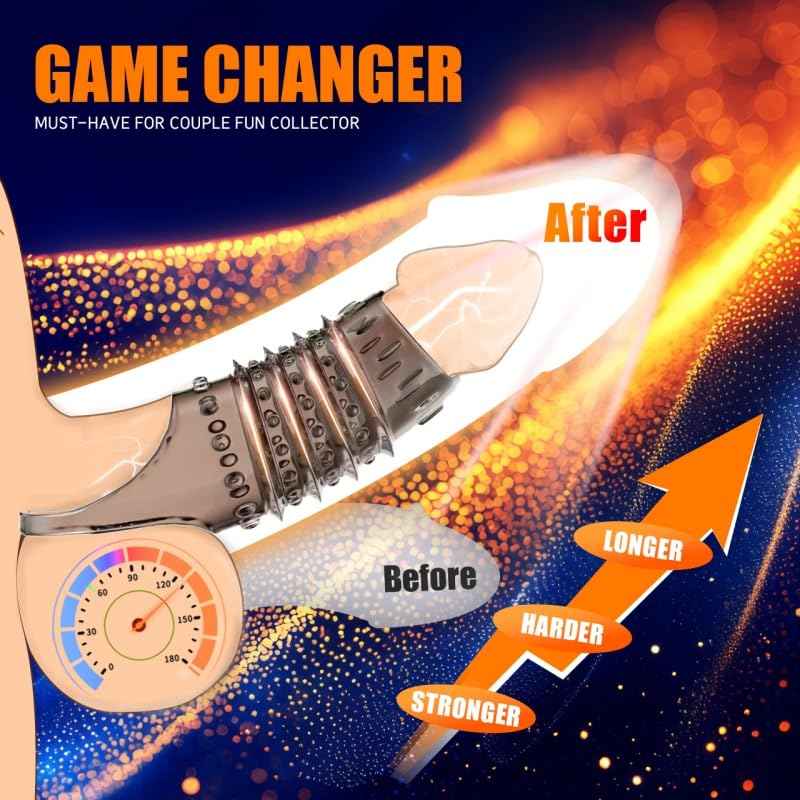 Sex Toys Penis Rings Juguetes Sexuales, Cock Sleeve Cockring Male Sex Toys for Men Erection Sex, Cock Rings Penis Sleeve Adult Toys & Games for Men Couple Pleasure