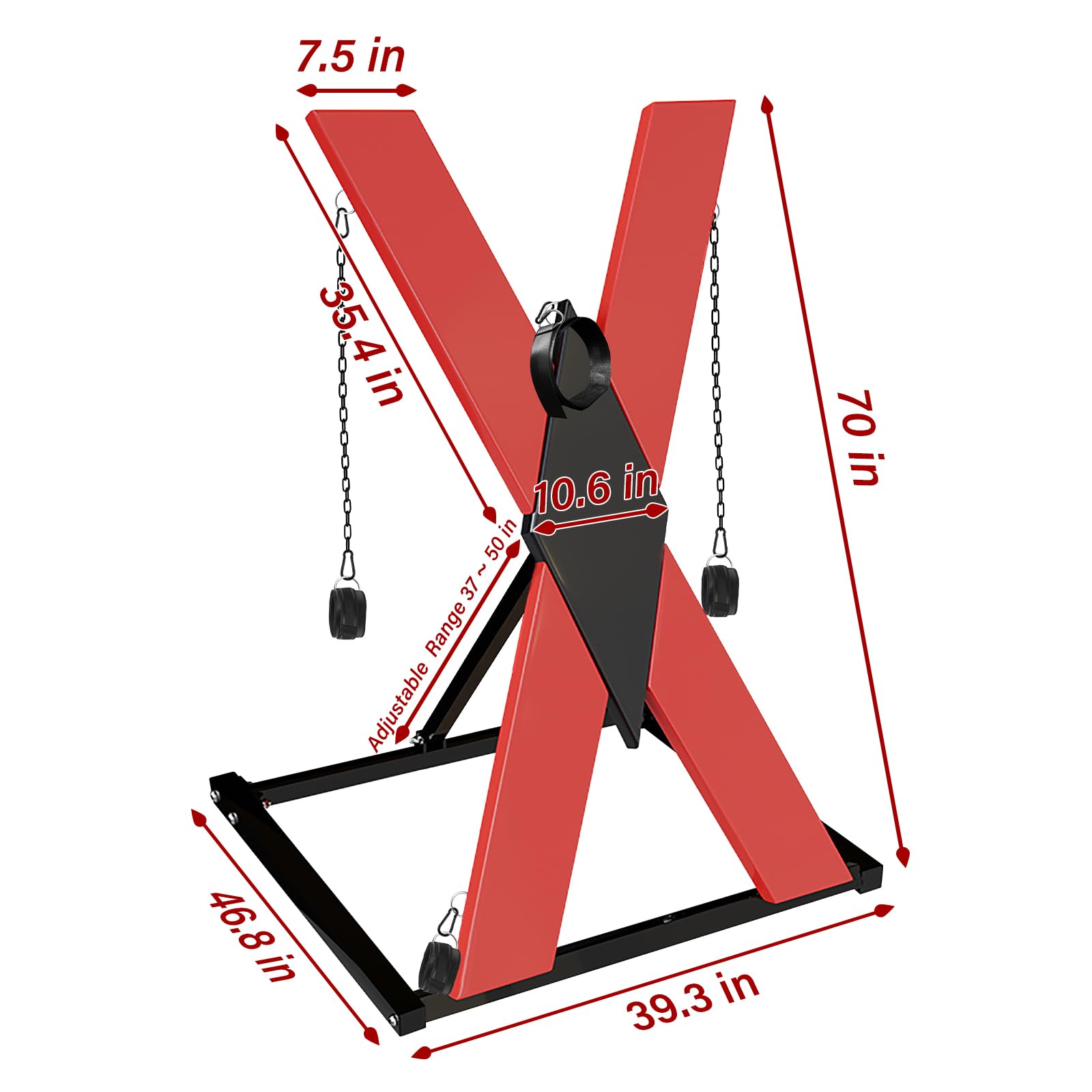 PLKO Adjustable X Frame Stand,Heavy-Duty Rack Stand,Large Play Equipment for Adult Couples,Supports Up to 330lbs,Ideal for Living Room, Bedroom or Outdoors