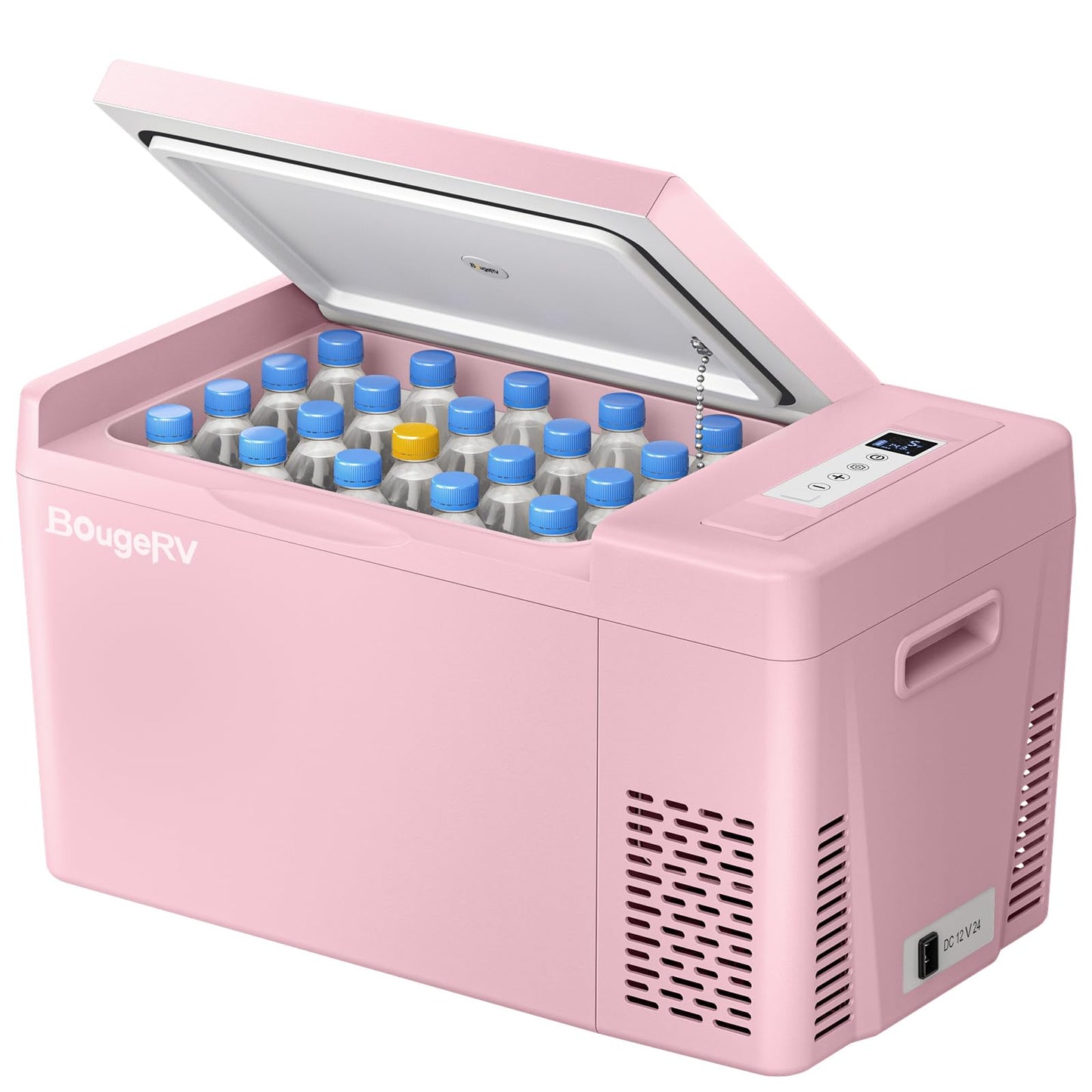 BougeRV Portable Car Freezer 12v Car Refrigerator Car Fridge Compressor Freezer,12/24V DC 110~240 Volt AC,-7℉~50℉