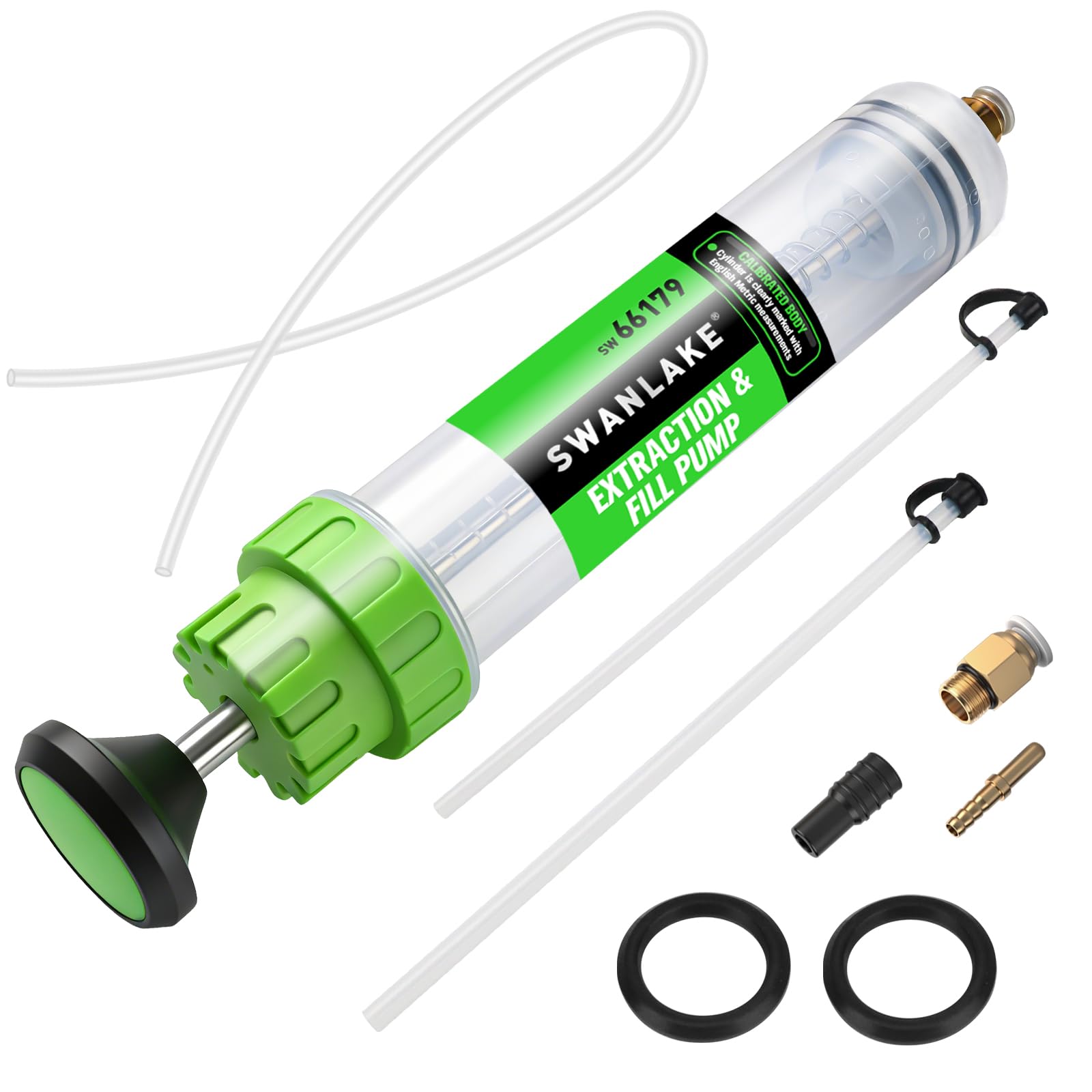 SWANLAKE GARDEN TOOLS Fluid Extractor, Extraction&Fill Pump,Fluid Syringe Pump Manual Suction Vacuum Fuel Car Transfer