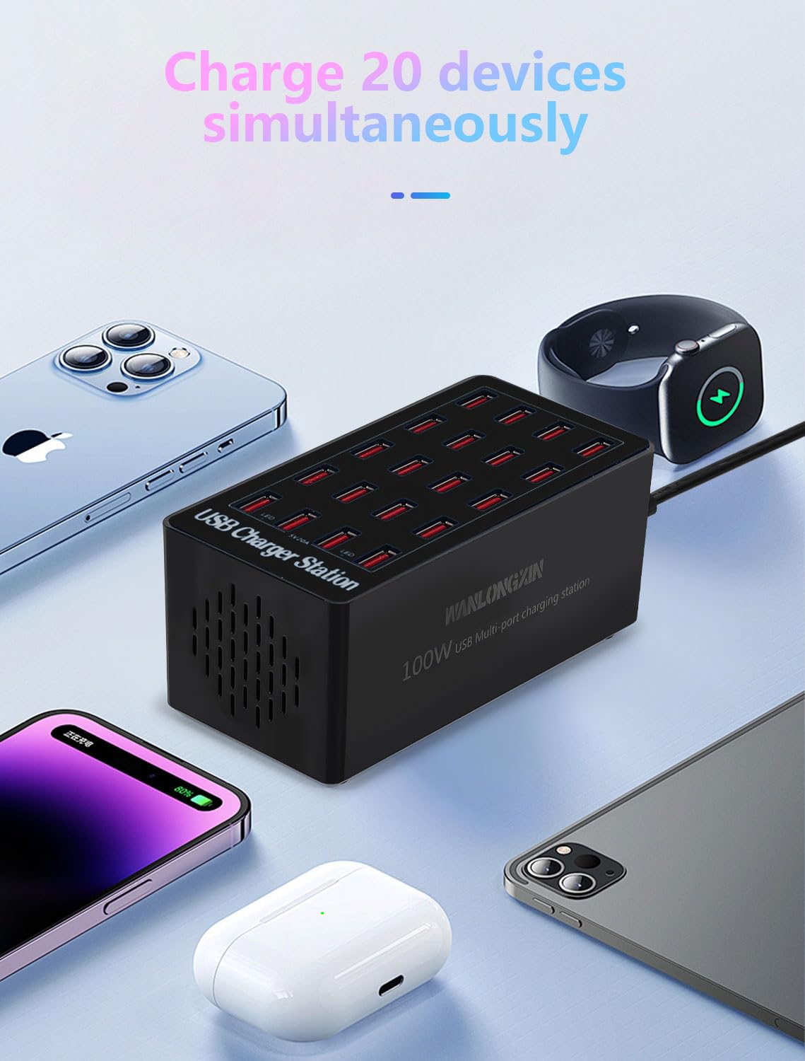 Charging Station A5+ 100W20Port USB Charging Station