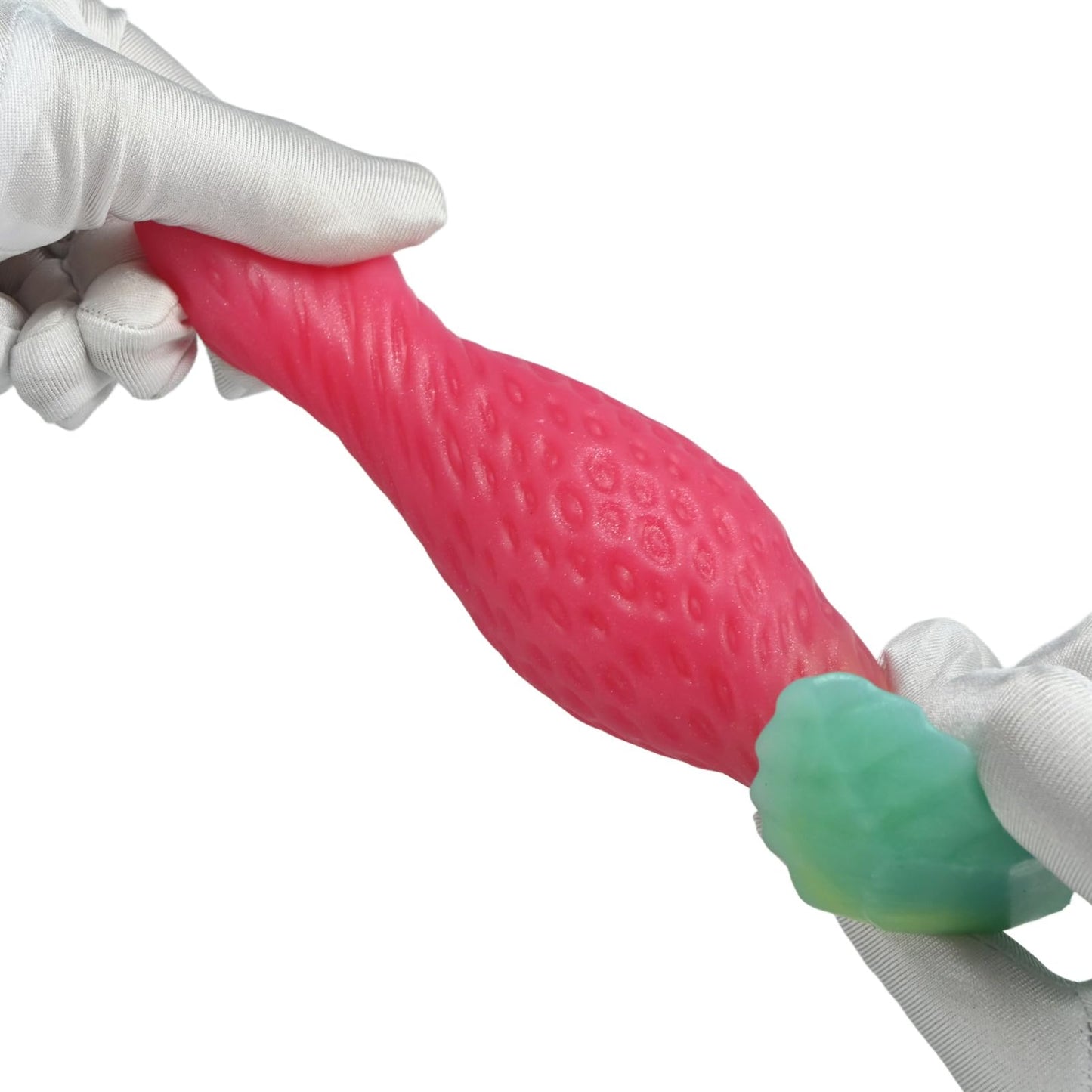 Soft Strawberry Butt Plug Anal Stretcher Prostate Massager Liquid Silicone Realistic Dildo G-spot Stimulation Anal Sex Toys for Advanced Men Women Couple Romi