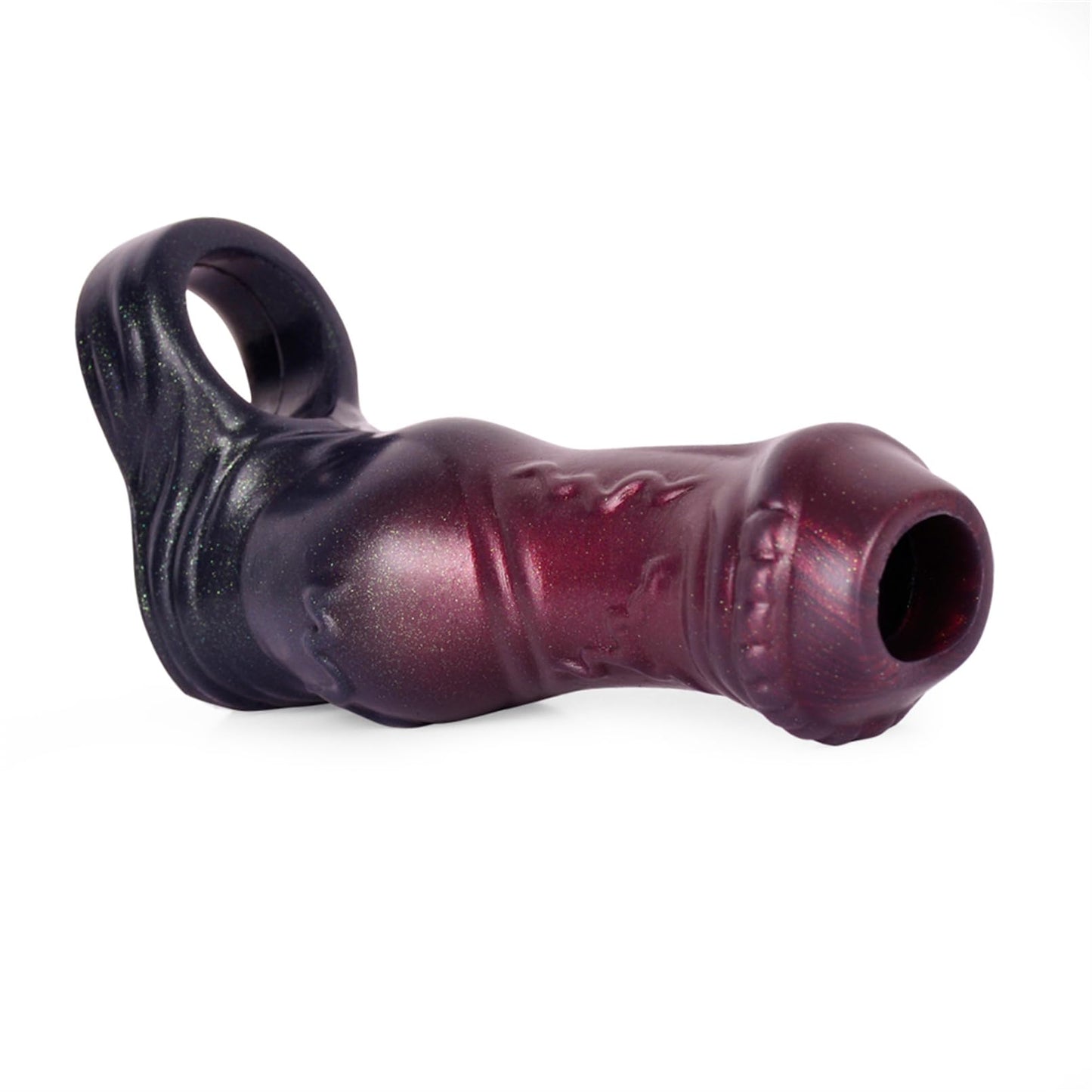 Knot Monster Penis Sleeve Silicone Cock Enlarger Sleeve with Penis Ring Adult Sex Toy, Realistic Penis Extender Enlarger Soft Penis Sheath Men Sex Tool