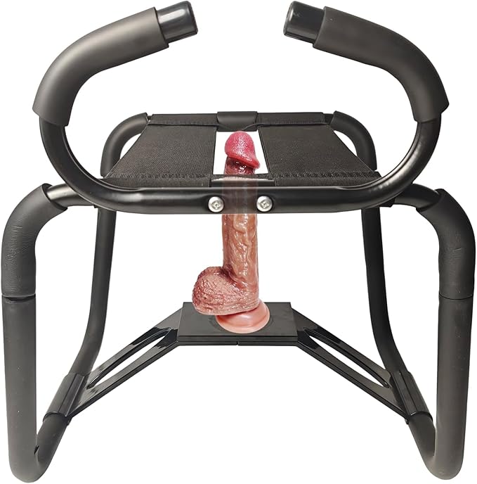 Dolltgoe Multifunction Sex Position Chair with Handrail Black