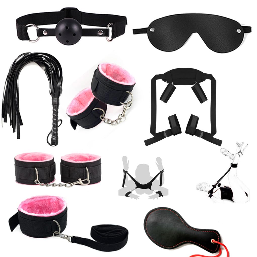 Anal Plug Adult Toys, BDSM Bondage Sex Restraints Set with Anal Toys and Anal Beads Butt Plug from Beginners to Advanced Player, Sex kit Sex Toys for Couples
