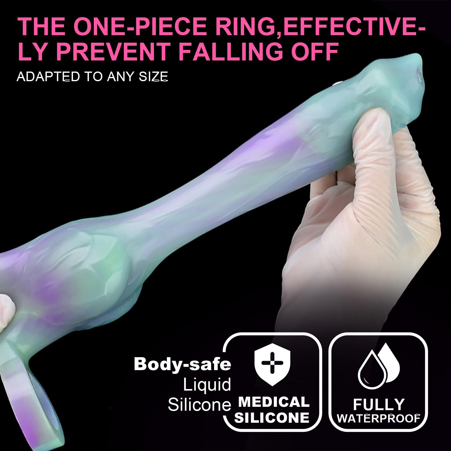 Realistic Glow G-spot mimics Animal Dildo Sleeve for Women, Stretchy Stretch Good, Glow in The Dark, ano-Vaginal Dildo Sleeve Sex Toy, Adult Toy Novelty for Couples