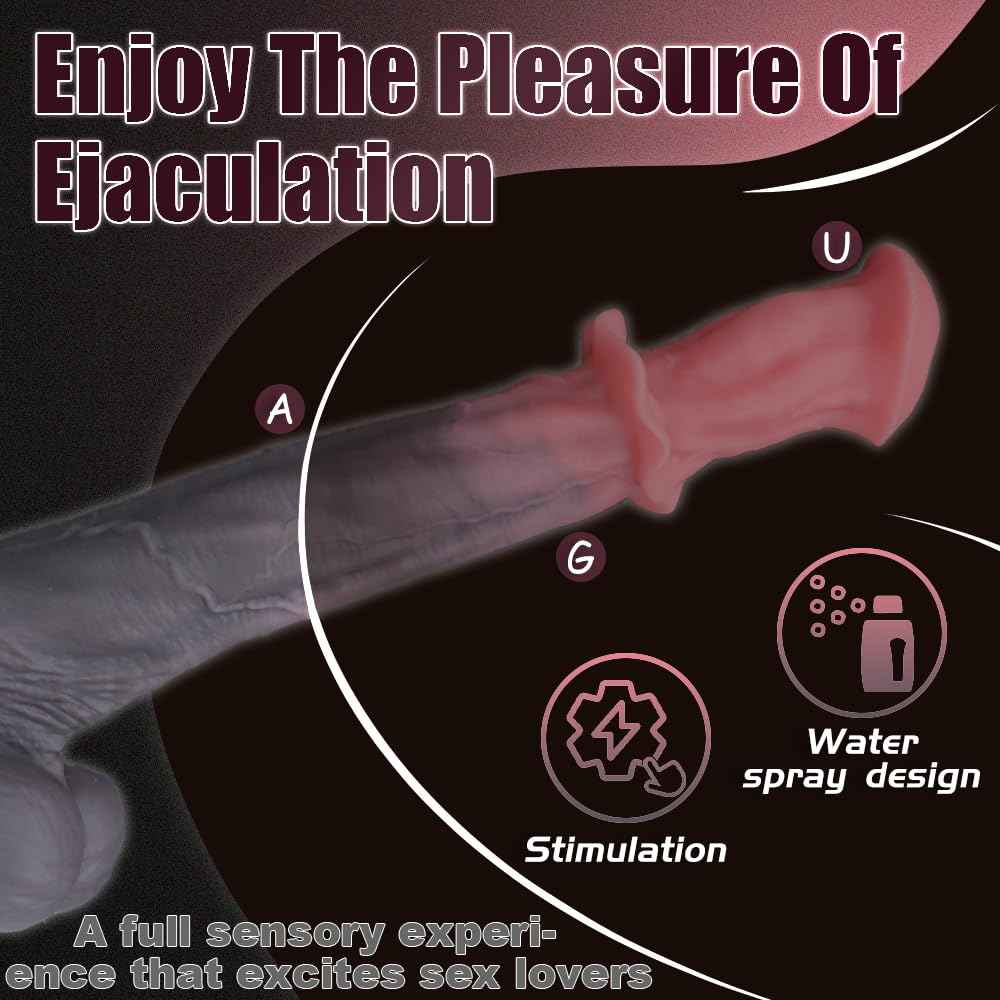 KSOCOEY 21.2" Giant Long Realistic Horse Dildo Monster Fantasy Animal Huge Knotted Anal Dildos with Petal Knot Large Suction Cup G Spot Butt Plug Adult Sex Toys & Games for Gay Men Women