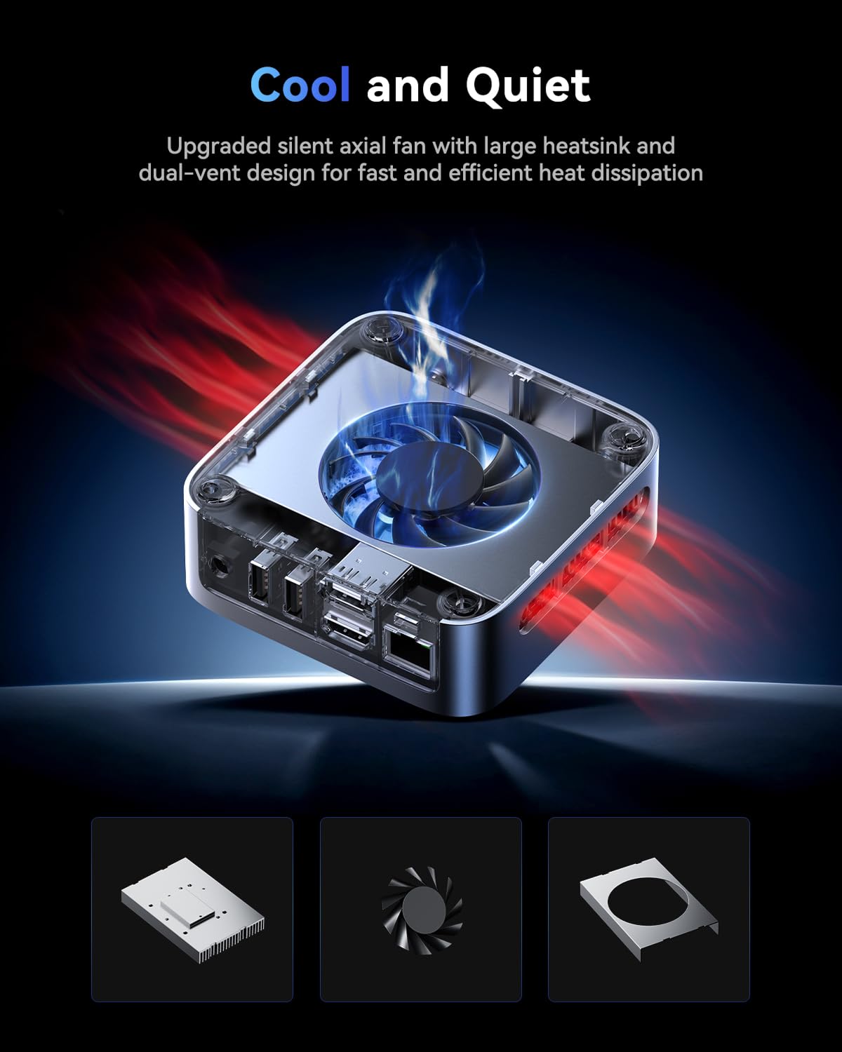 ACEMAGIC Mini PC 11 Pro, Mini Desktop Computers Win11