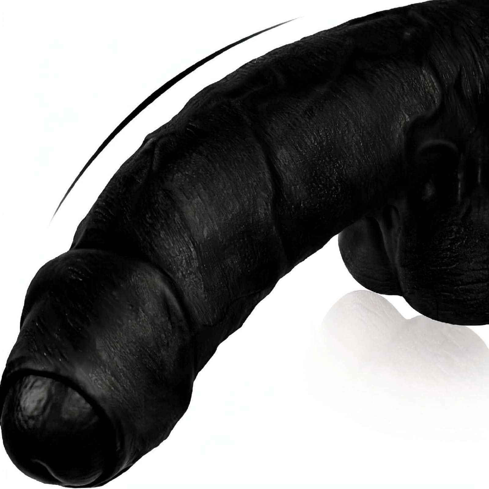 11'' Realistic Uncut Foreskin Big Dildo - FYSHAVO Huge Thick Dildo with Strong Suction Cup for Hands-Free Play, Skin-Like Silicone Dildos, Lifelike Curved G-Spot & Anal Adult Sex Toys for Women Men
