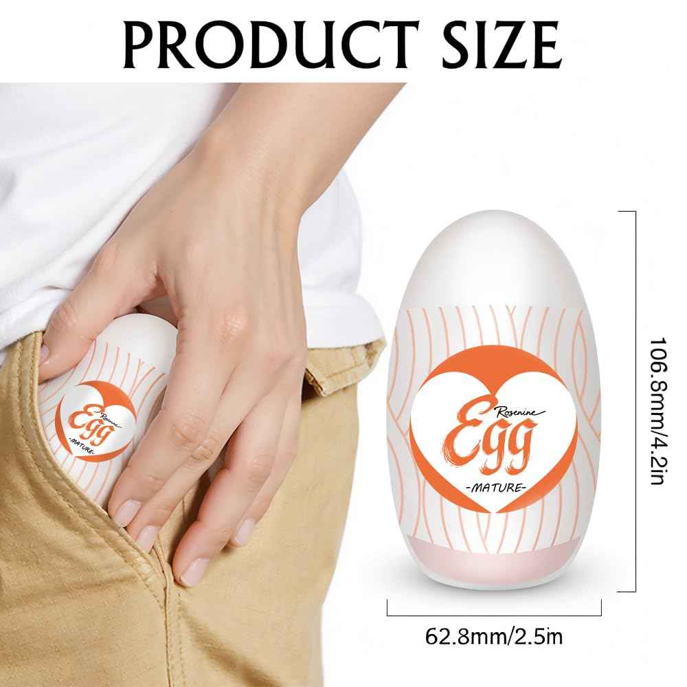 Ultra-Stretchy Male Masturbators Egg,Handheld Male Masturbators Cup with Softer Wrapped, Realistic Pocket Pussy Stroker with Strong Suctions, Adult Sex Toy for Men Masturbation with 3D Lifelike Vagina