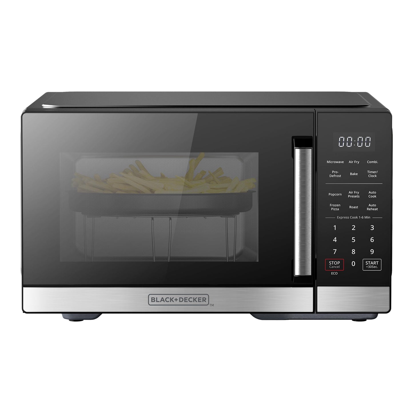 BLACK+DECKER Over the Range Microwave Oven with Air Fryer, Convection, and Bake Modes