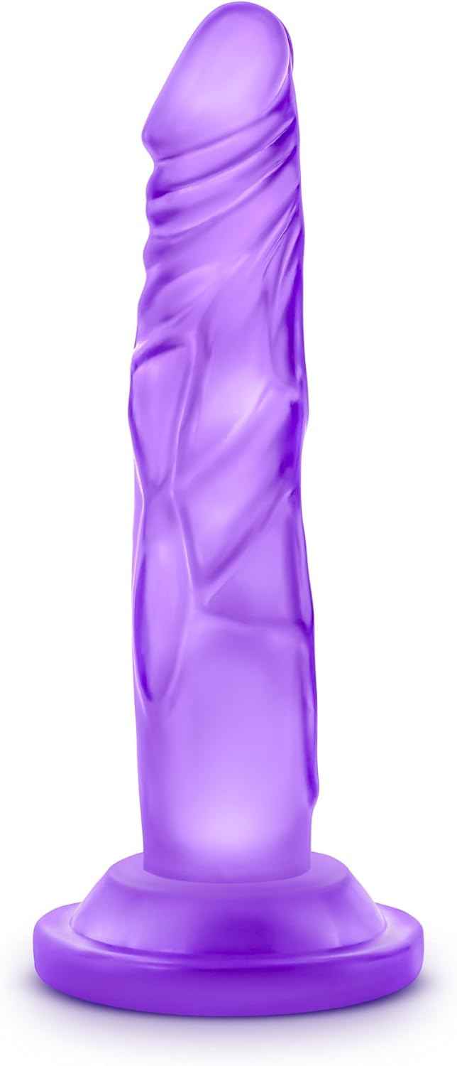 Eden 5.75 Inch Realistic Small Dildo with Powerful Suction Cup Purple