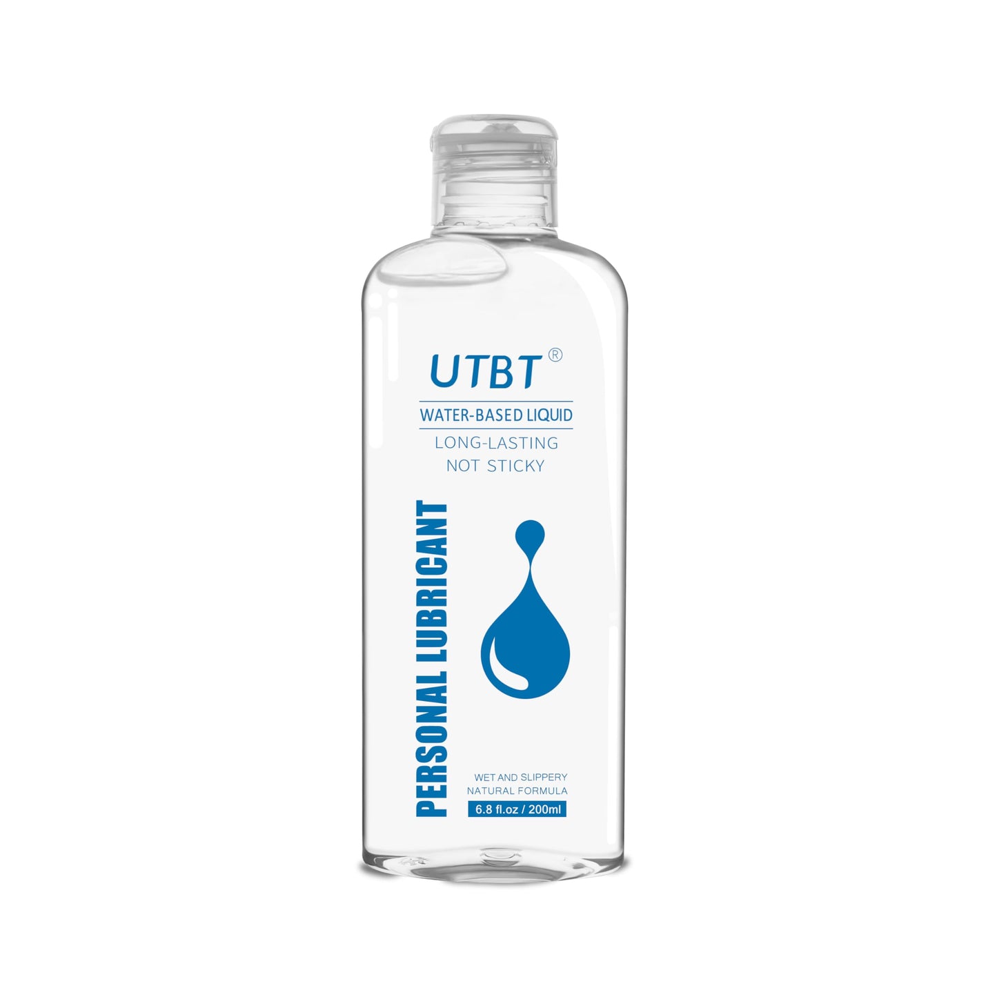 UTBT Water Based Lube Personal Lubricants,Sex Lube Toy Friendly Natural Feeling Lube for Women Men and Couples Non-Staining 6.8 Fl Oz