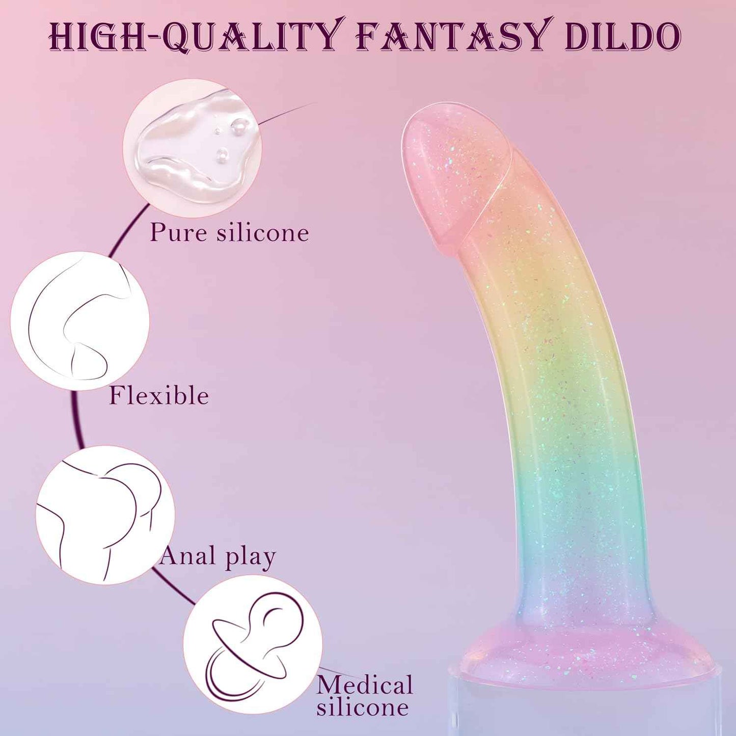 7 Inch Clear Liquid Silicone