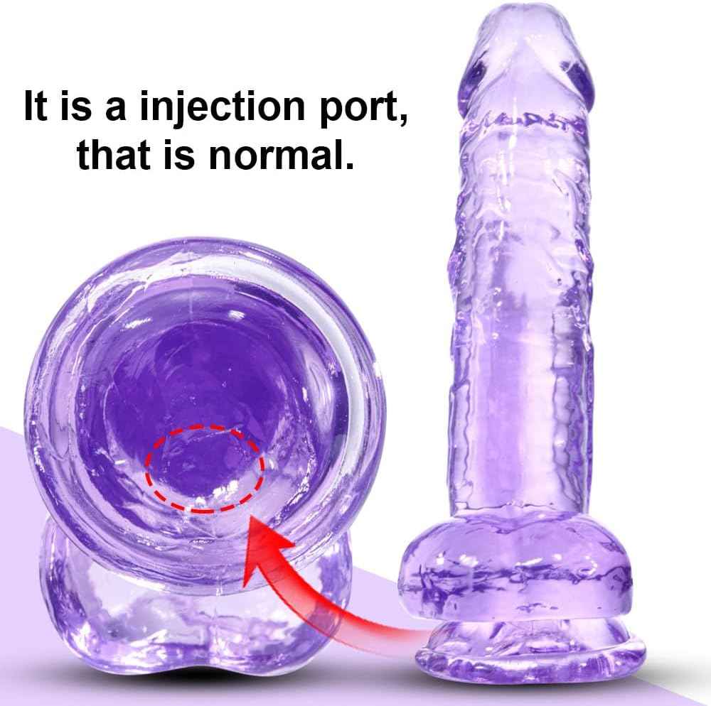Umania Realistic Suction Cup Dildo 8.2in TPE Purple