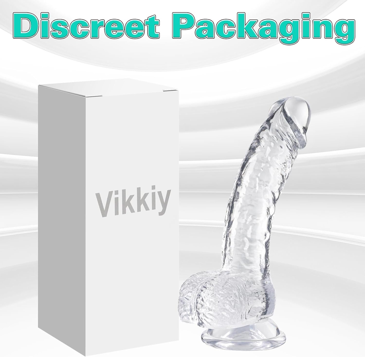 Vikkiy Realistic Dildo 7.3 Inch Body-Safe TPE Suction Cup