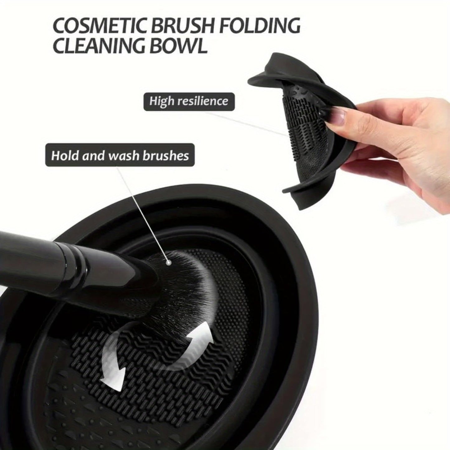 25Pcs Makeup Brush Set Includes Makeup Brushes, Washbag, Triangle Puffs, Finger Puffs, Cleaning Sponge, Makeup Sponges, Cleaning Tool, other Eye Makeup Tools