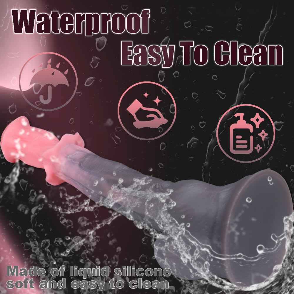 KSOCOEY 21.2" Giant Long Realistic Horse Dildo Monster Fantasy Animal Huge Knotted Anal Dildos with Petal Knot Large Suction Cup G Spot Butt Plug Adult Sex Toys & Games for Gay Men Women
