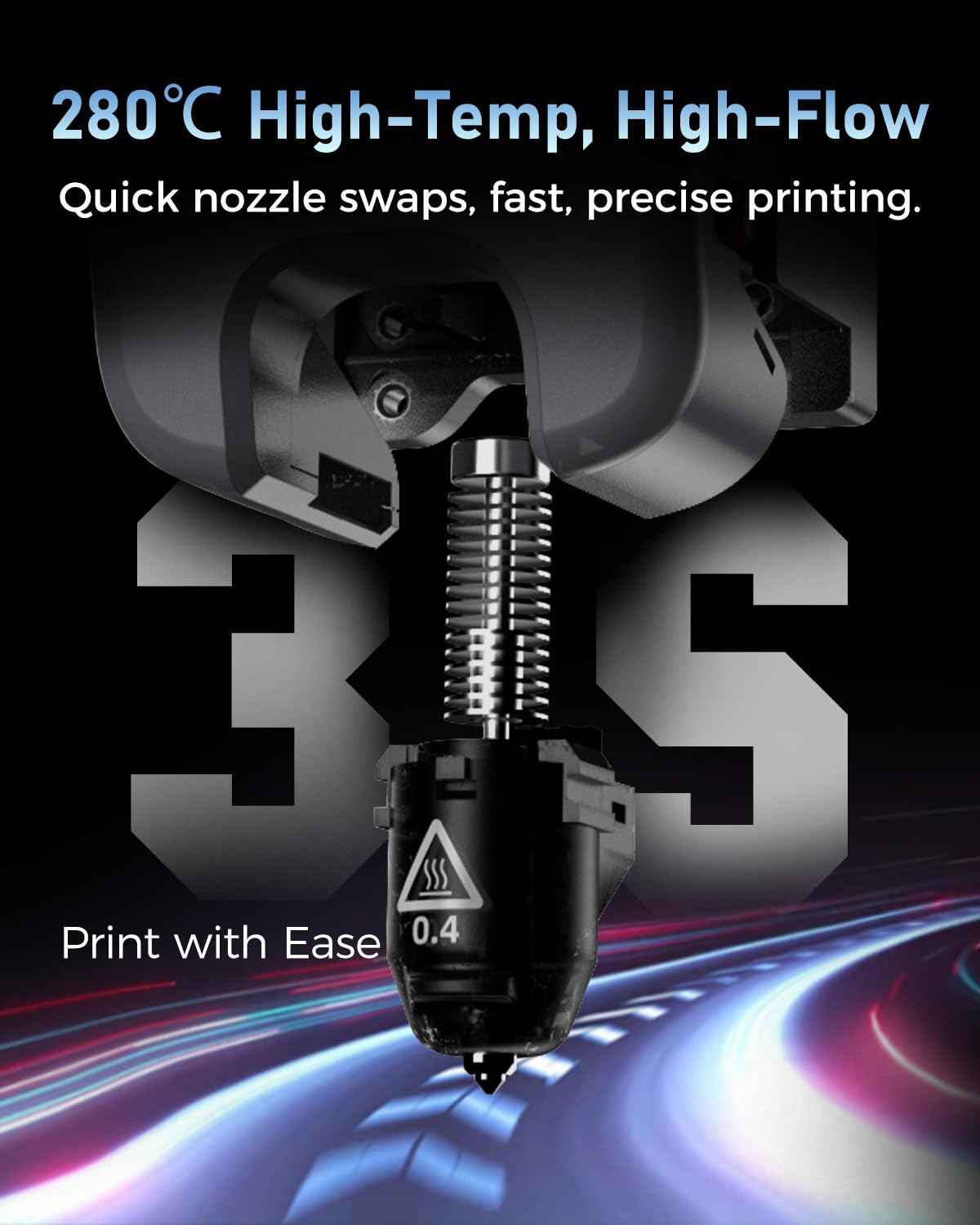 FLASHFORGE 3D Printer AD5 Series with Fully Auto Leveling, 600mm/s High Speed, Quick Detachable Nozzle, Core XY All Metal Structure, Print Size 220x220x220mm