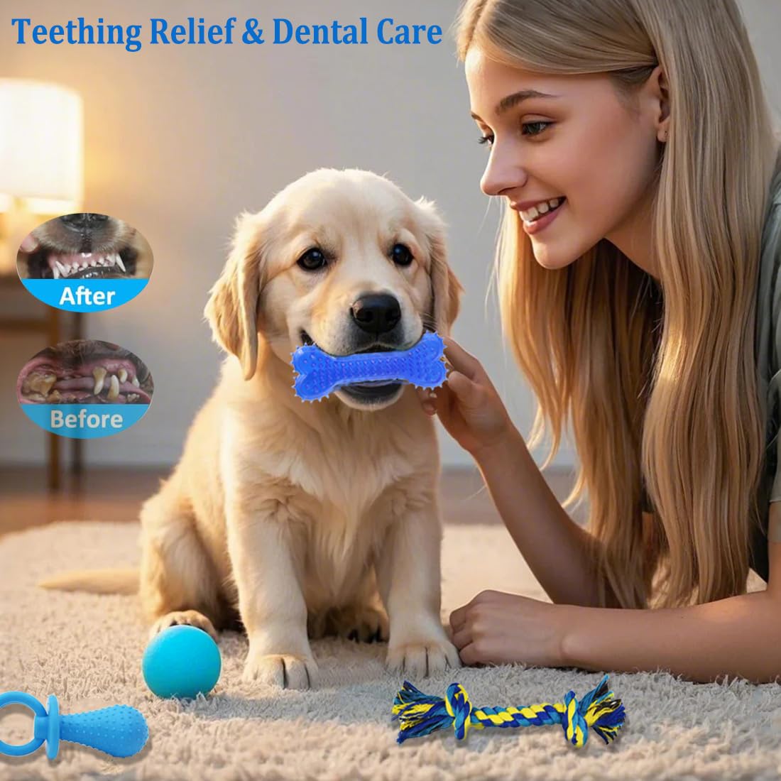 Beiker 20 Pack Dog Toys