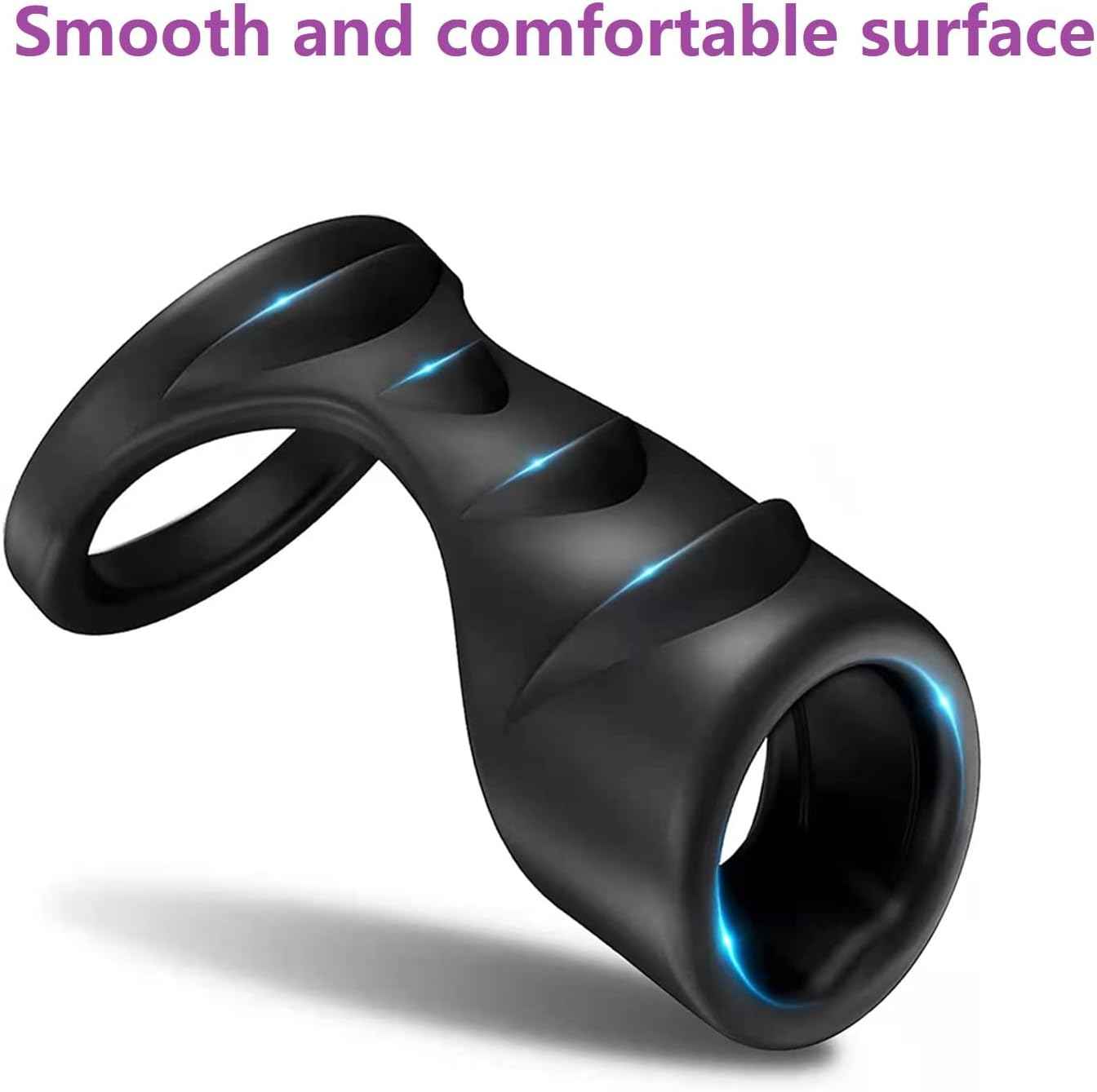 Penis Sleeve Sex Toy,Penis Sleeve Sex Toys Triple Cock Rings for Male Penis Enlarger ，Raised Design Silicone Cock Ring,Penis Delay Ejaculation Enhance Erection