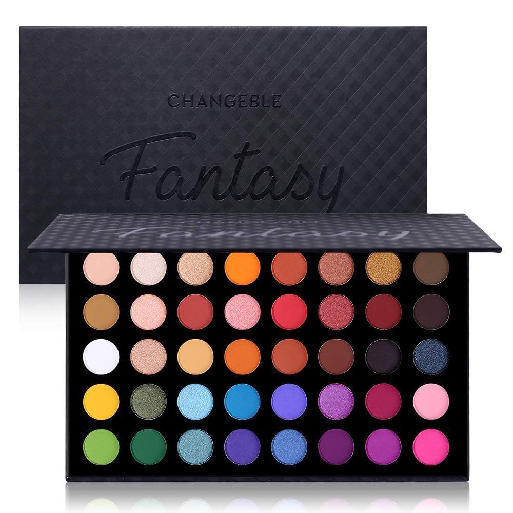 UCANBE Highly Pigmented Eye Makeup Palette, Matte Shimmer Metallic Eyeshadow Pallet Long Lasting Blendable Make Up Eye Shadows Gift Kit