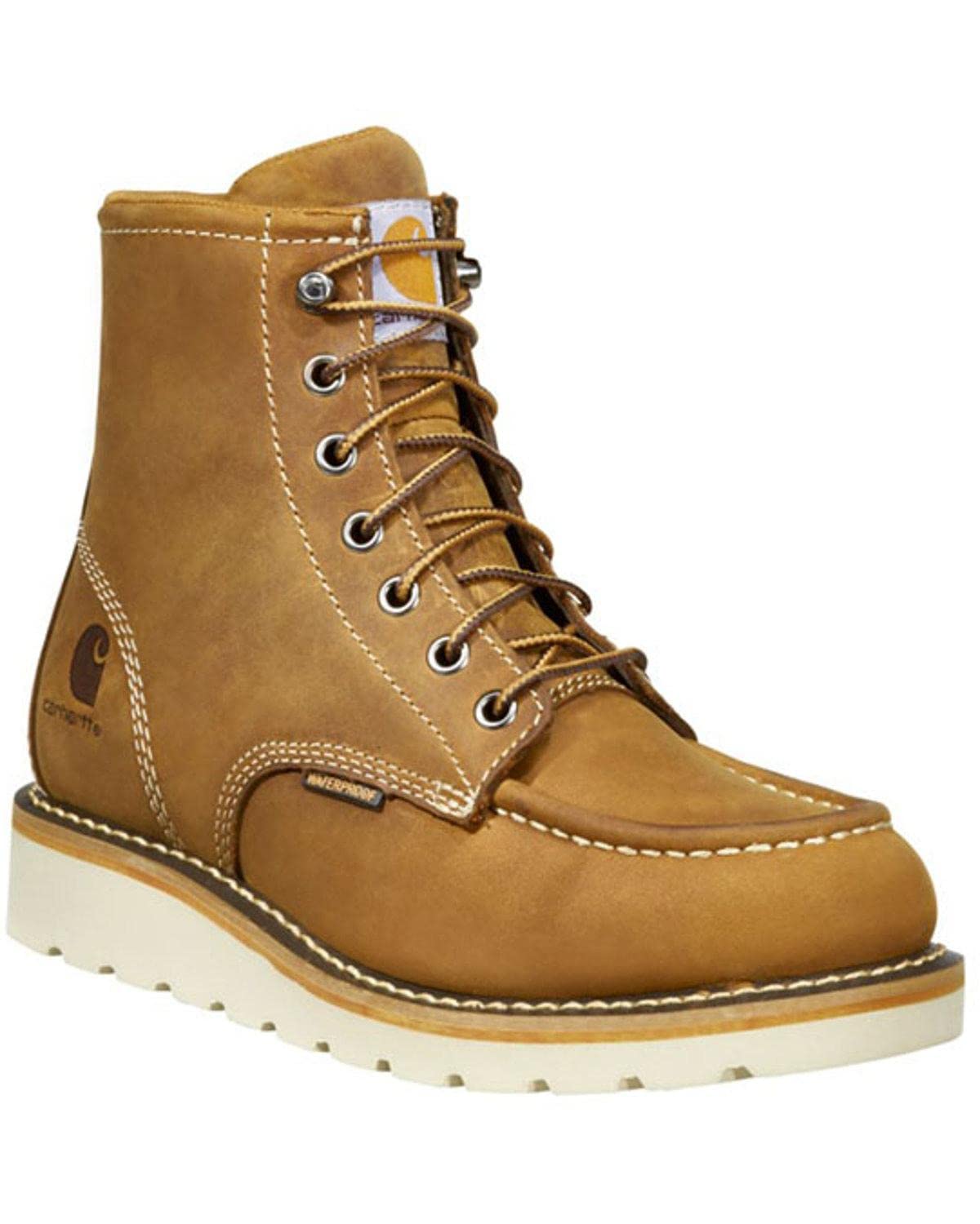 Carhartt Women's Gilmore Waterproof 6" Soft Toe Hiker Boot, Durable Leather with Slip Resistant Sole and Cushioned Support