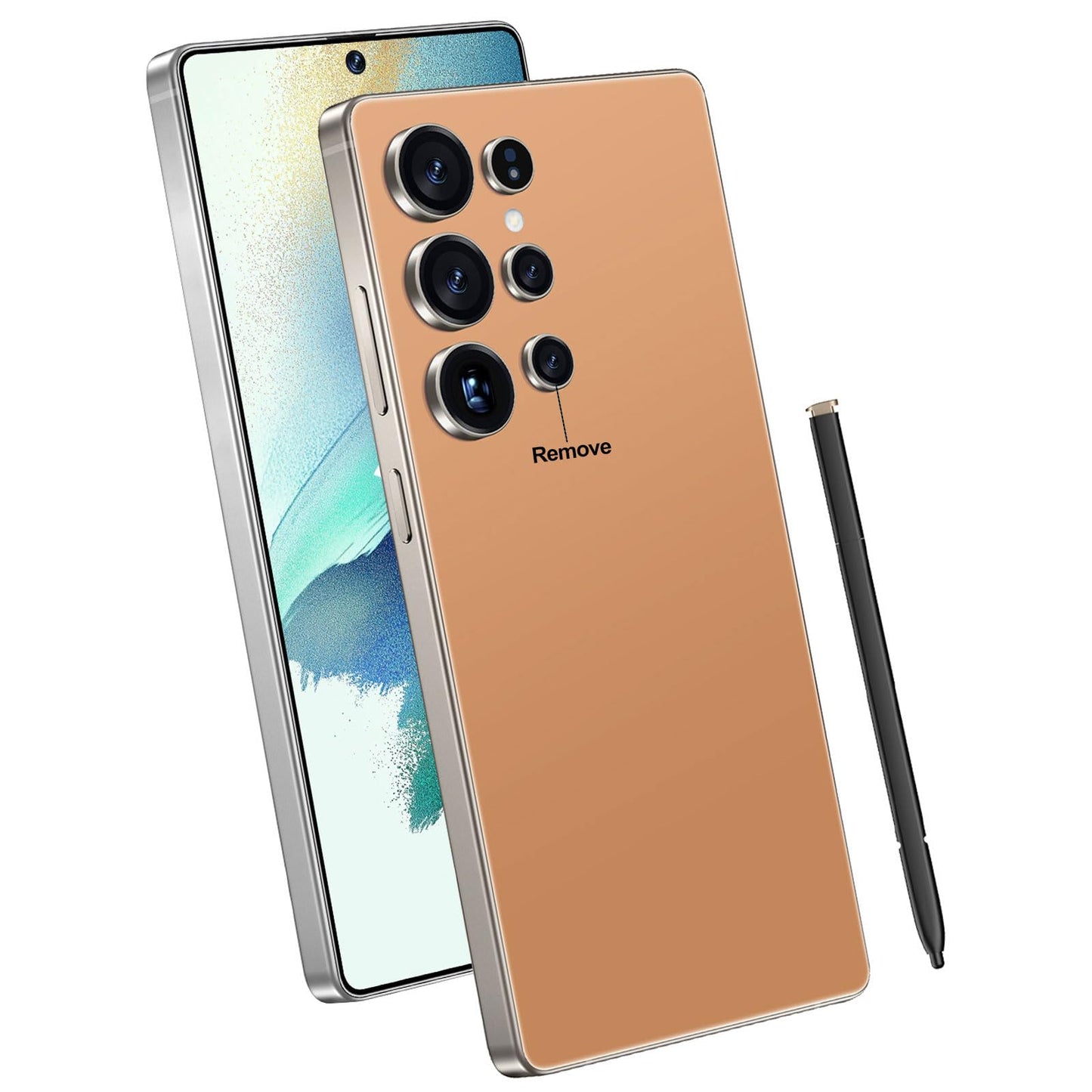 Ghoxrxal I25 Ultra Unlocked Android Smartphone, 16GB RAM+512GB ROM Cell Phone, 6.99" FHD+ Large Display with Stylus Pen, 7000mAh, 108MP Camera, 5G Dual SIM Android 14 Mobile Phone