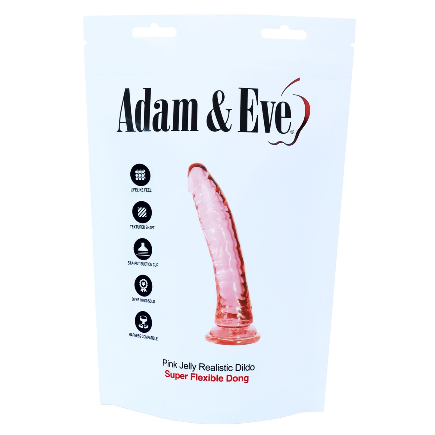 Adam & Eve Realistic Dildo - Premium Sex Gadgets for Women, Suction Cup Base for Personal Pleasure