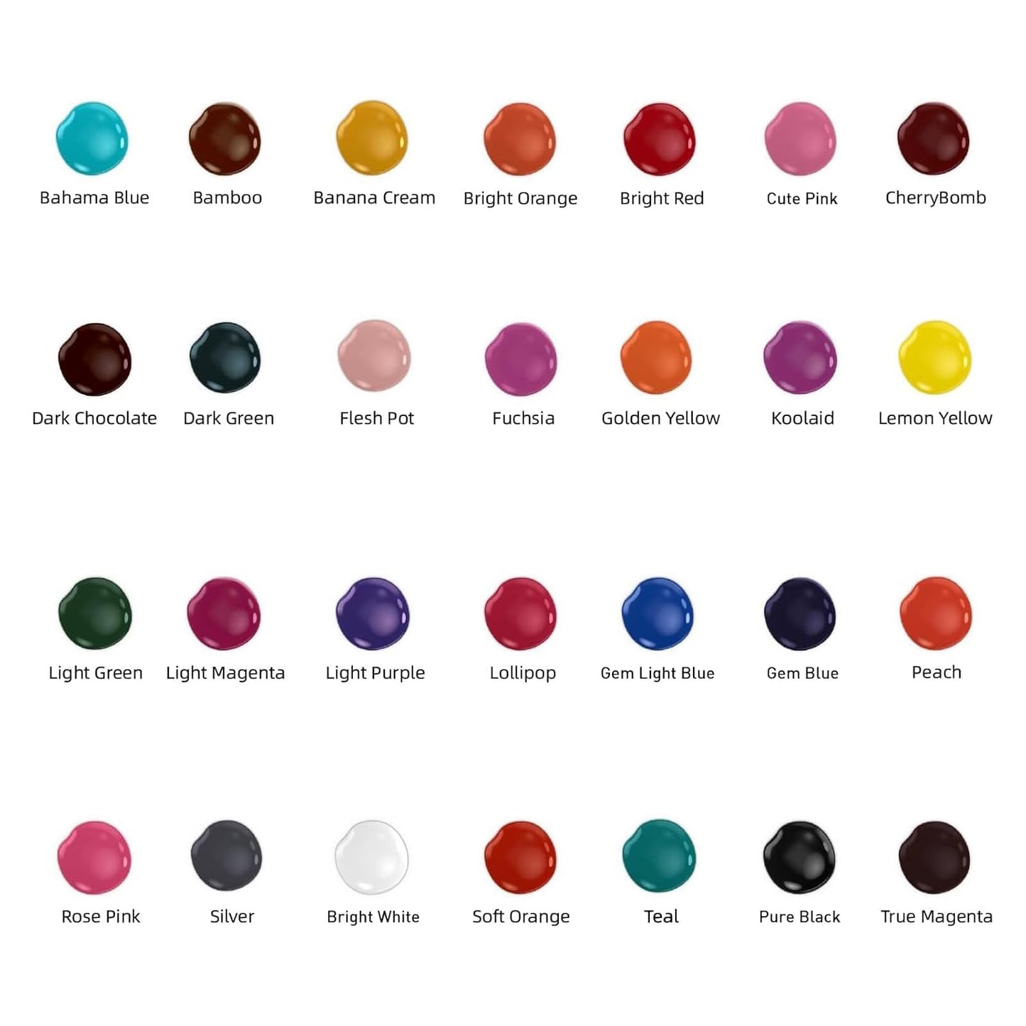 Solong Tattoo 54 Color Professional Pigment Ink Set