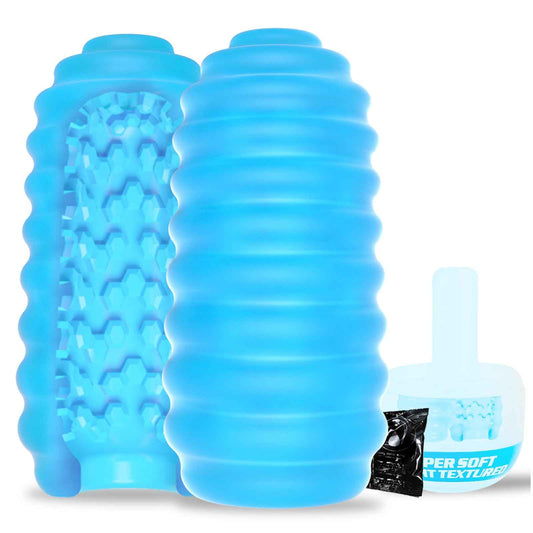 Male Masturbator Adult Sex Toys for Men - Spinning Textured Stroker Pocket Pussy for Men Masturbation, Ultra-Soft Stretchy Egg Penis Sex Toy with Storage Box, Pocket Pussies Masturbators