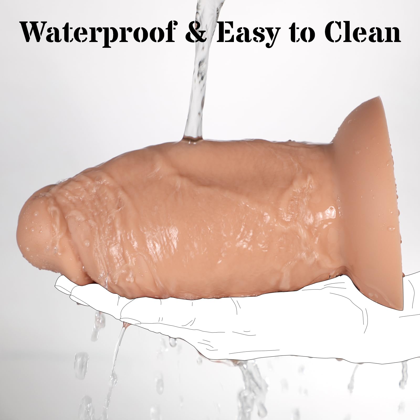 3.8 Inch Diameter Thick Dildo Anal Trainer, 7.5 Inch Huge Silicone Short Fat Dildos Anal Plug with Suction Cup & Ball-Free Design for Deeper Anal Stretch, Giant Girth Toys for Advanced Users