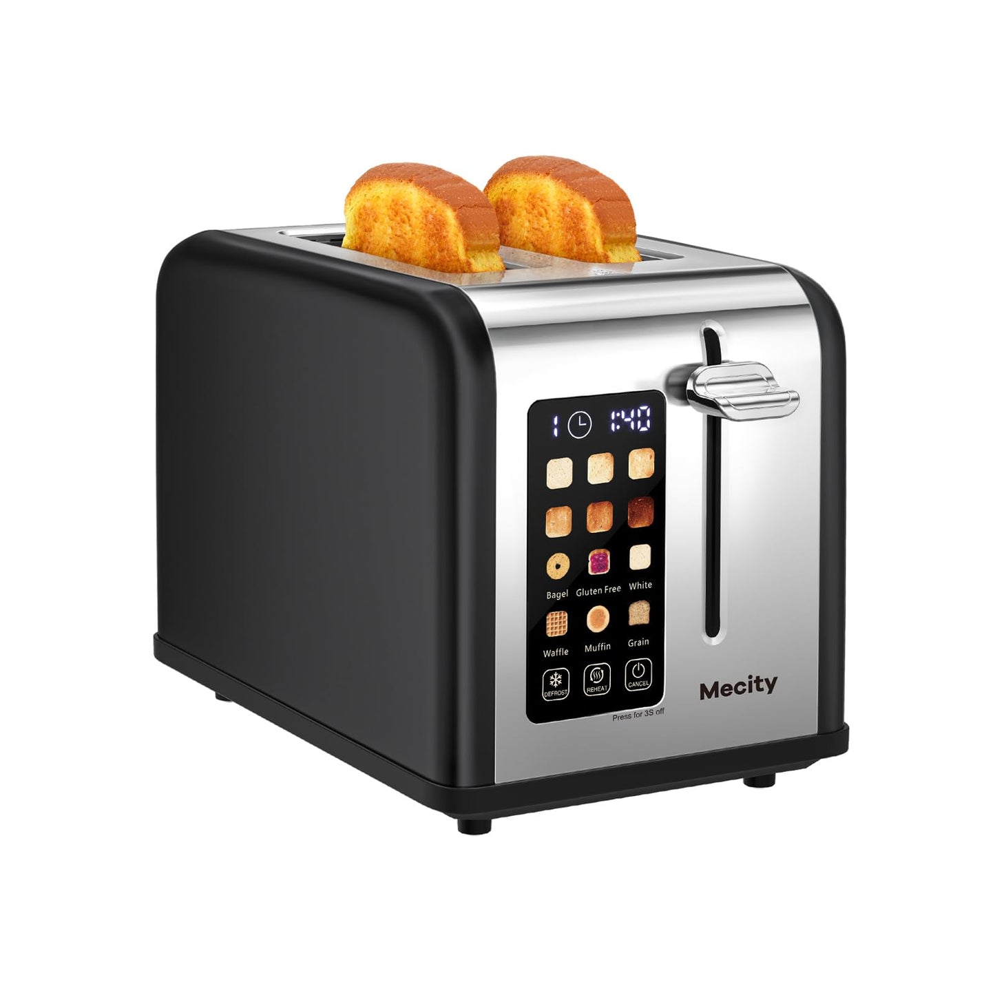 Mecity 2 Slice Toaster Touch Screen