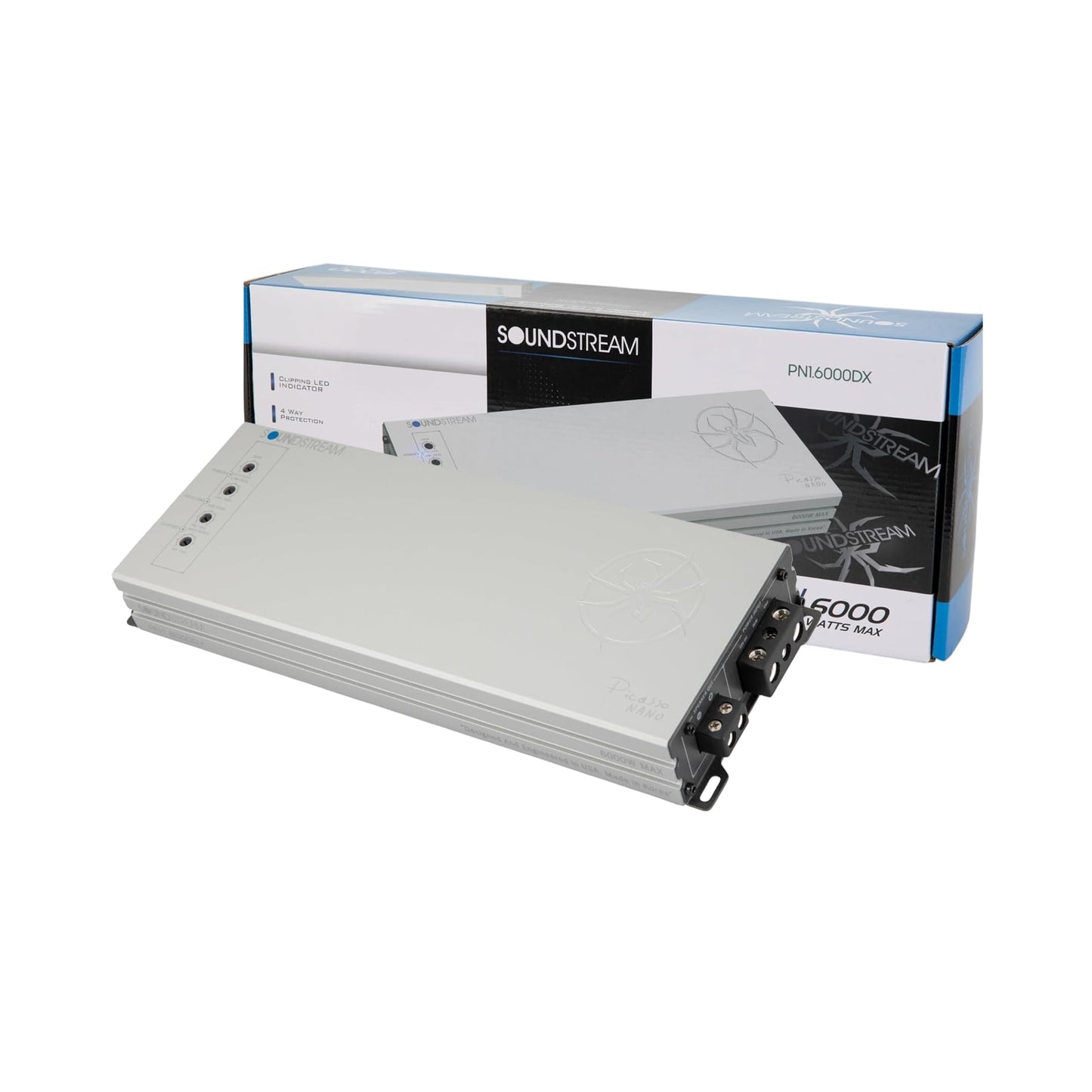 Soundstream Picasso Nano Series of Car Stereo Amplifiers, Monoblock Amps, 4 Channel Amp, 5 Channel Car Audio Amplifier, Mono and Multichannel Amps