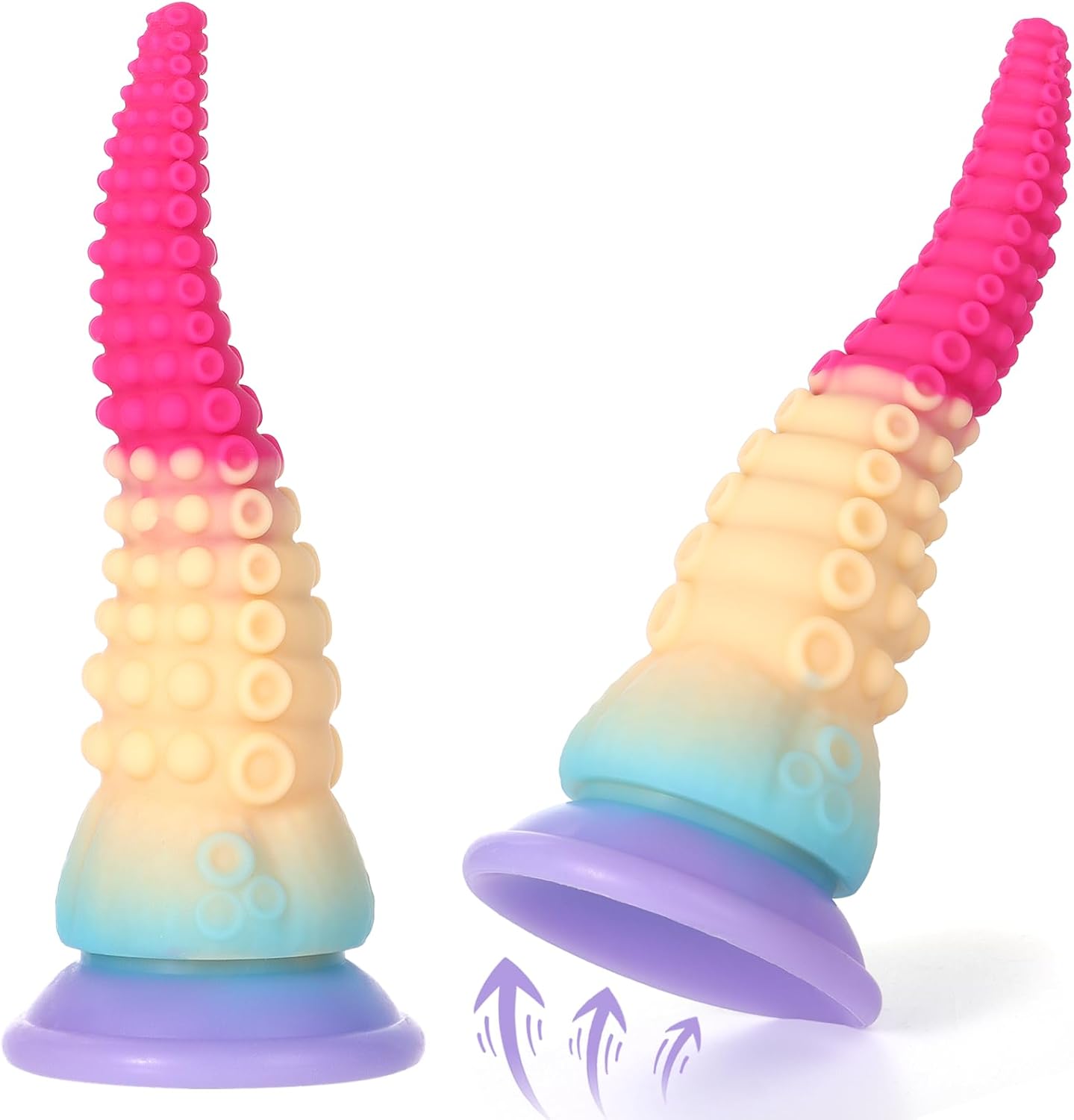 SWEETLORY Fantasy Tentacle Dildo 9in Liquid Silicone Suction Cup