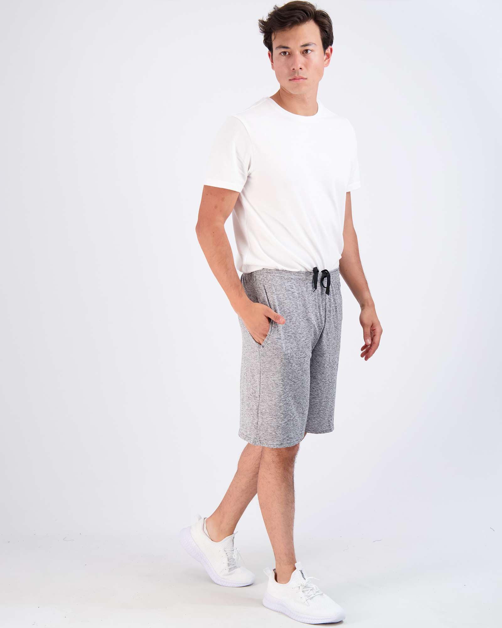 Real Essentials Men’s 5 Pack: 9" Dry-Fit Shorts – Athletic Gym, Workout, Basketball, Running, Casual Lounge Active Pockets