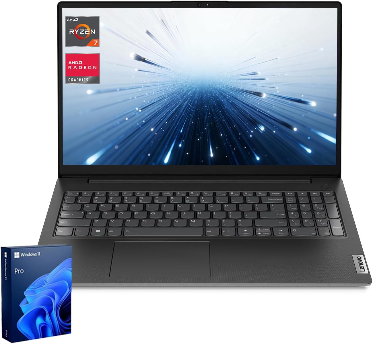 Lenovo V15 Business Laptop 15.6 Inch FHD AMD Ryzen 7