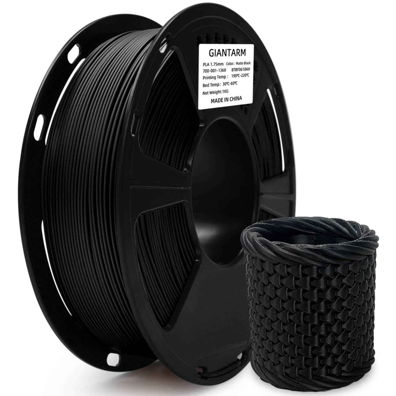 GIANTARM 3D Printer PLA Filament, Glitter Blue Filament, 1.75mm Dimensional Accuracy +/-0.03mm, 1080 Feet per Roll, Vacuum Packaging, for Most 3D FDM Printer