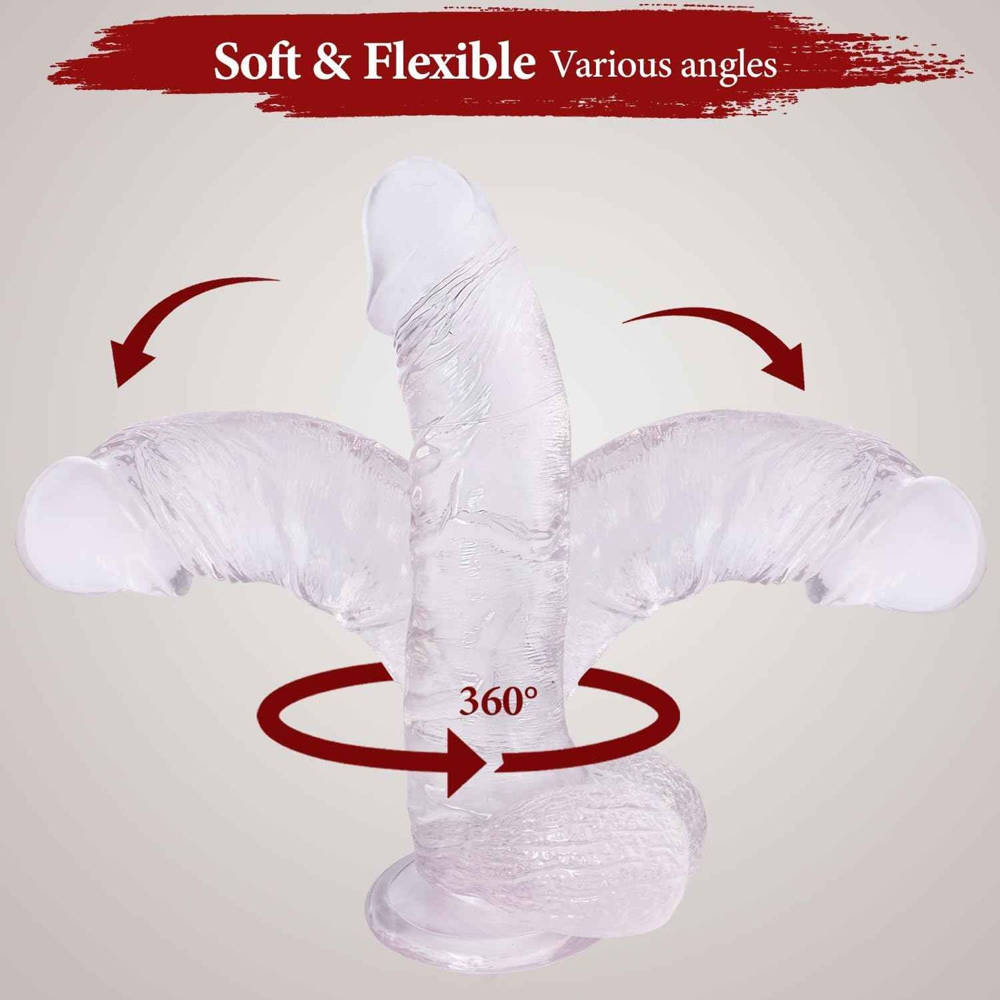 Veatrylove 10 Inch Realistic Dildo with Strong Suction Cup