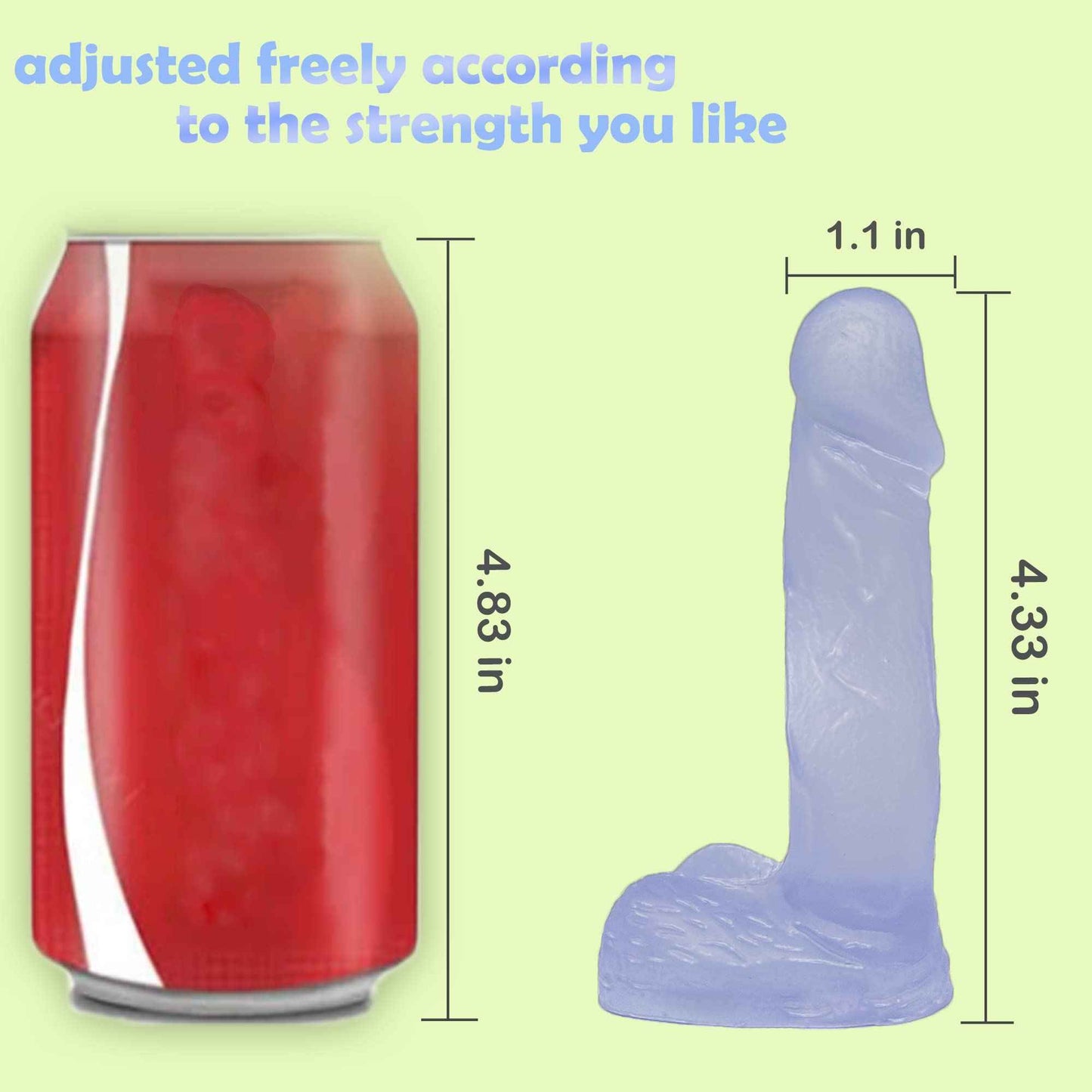 4 Inch Realistic Mini Dildo,Beginner Anal Plug,Soft Dildo with Curved Shaft and Balls,Adult Sex Toy Women Men Couples.Experience Multi-Purpose Mini Style