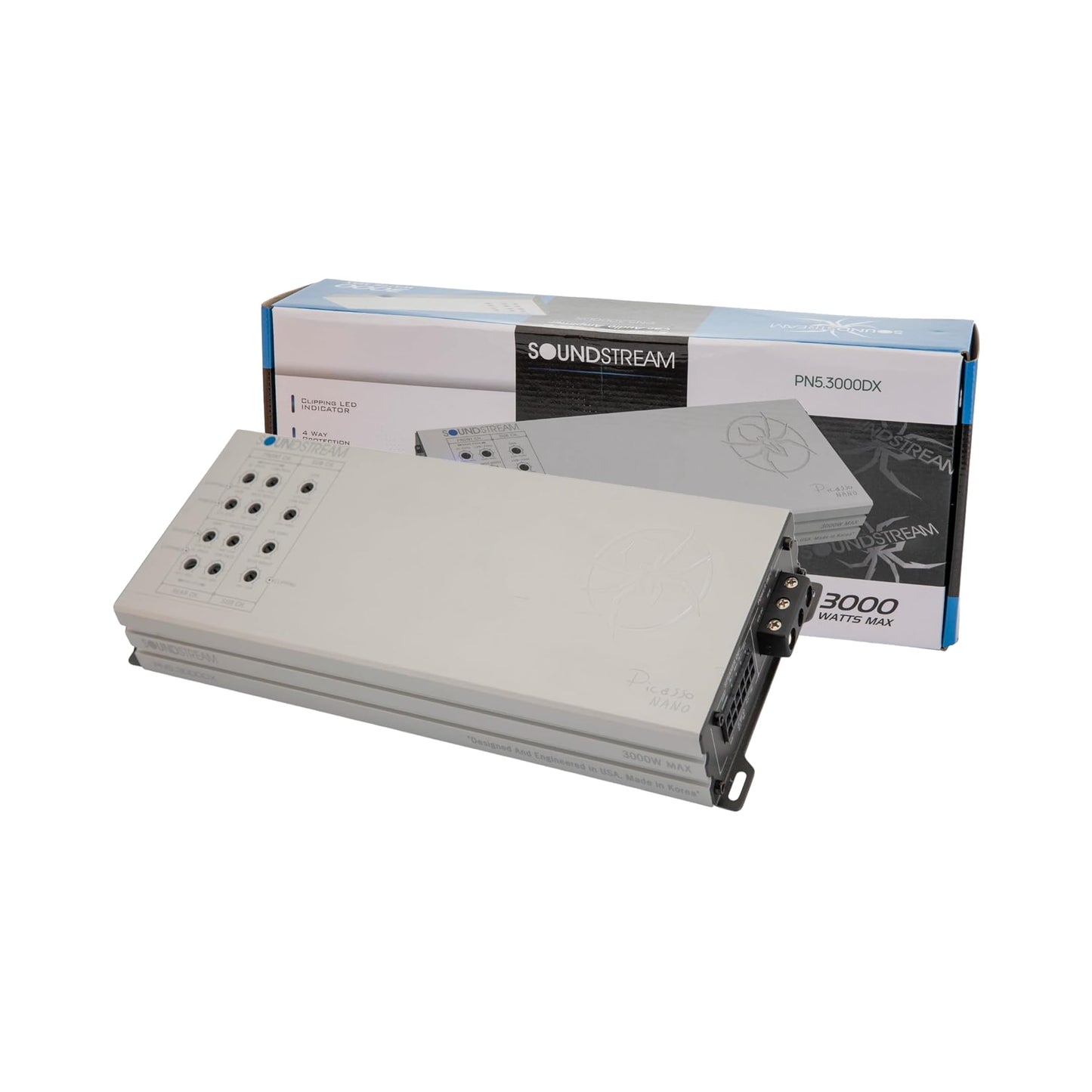 Soundstream Picasso Nano Series of Car Stereo Amplifiers, Monoblock Amps, 4 Channel Amp, 5 Channel Car Audio Amplifier, Mono and Multichannel Amps