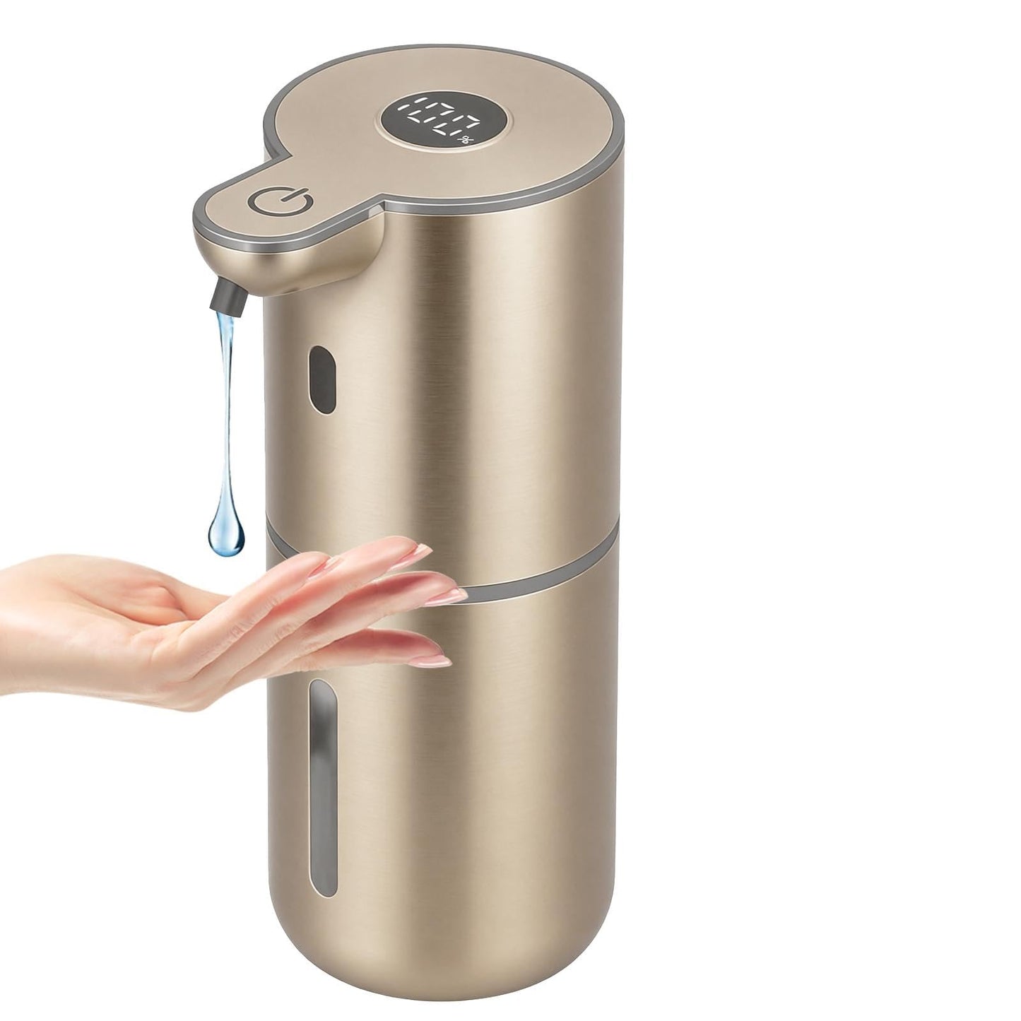 OHIFAST Automatic Soap Dispenser Touchless, USB Rechargeable Smart Hand Soap Dispenser, 6-Level Adjustable, 12.8oz/380mL Wall Mounted for Bathroom Kitchen Dish Soap