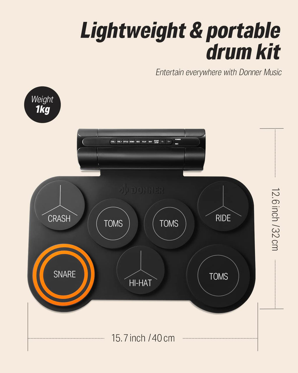 Donner Electric Drum Set DED-200
