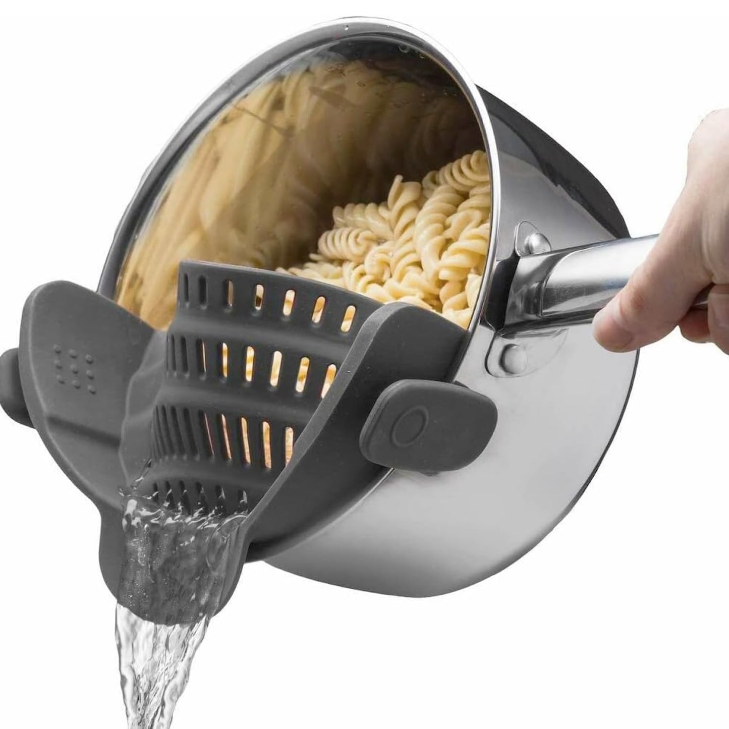 Kitchen Gizmo Collapsible Rice Strainer - Silicone Rice Washer Strainer Bowl - BPA Free
