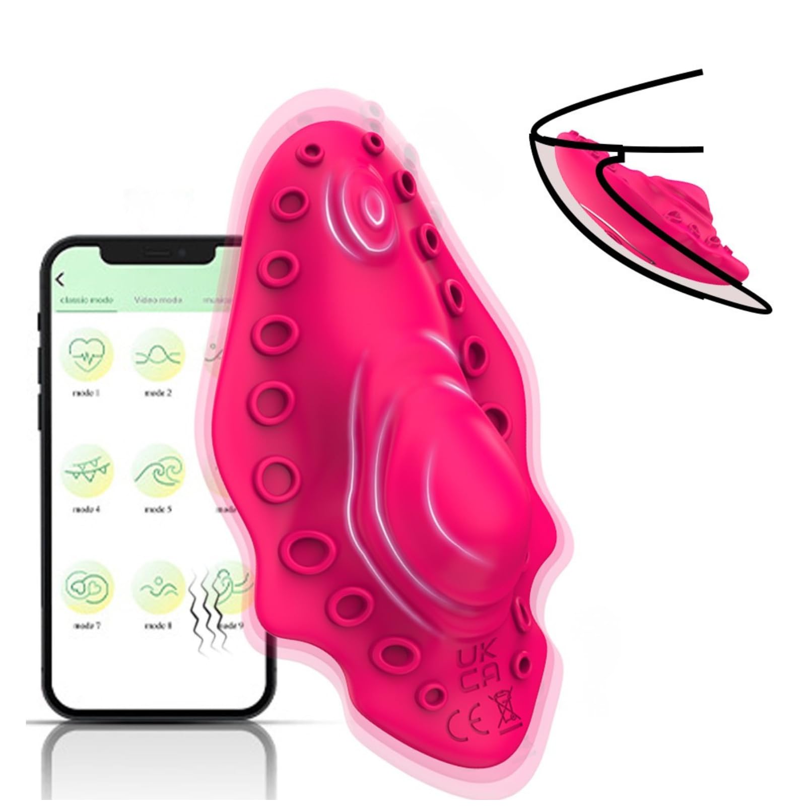 Clitiors Toys,Remote Vibaerater for Women Underwear Remote Control Virabtor Pantie,Wearable App Controlled Toys Adults Long Distance Remote Controlled Virabtor Small Discreet Virabtor B0gg5
